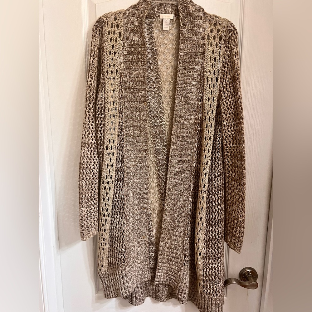 Tan Long Sweater by Chico’s